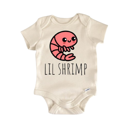 Shrimp Seafood Fish - Baby Boy Girl Clothes Infant Bodysuit Funny Cute