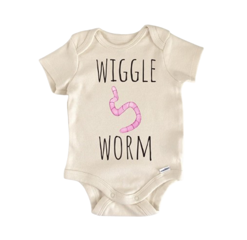 Fishing Worm Fish - Baby Boy Girl Clothes Infant Bodysuit Funny Cute