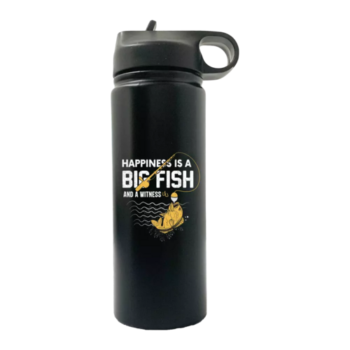 Happiness Is A Big Fish 20oz Sport Bottle