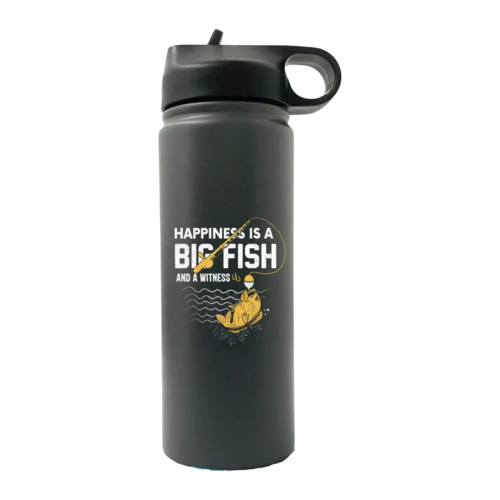 Happiness Is A Big Fish 20oz Sport Bottle
