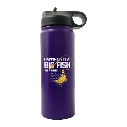 Happiness Is A Big Fish 20oz Sport Bottle