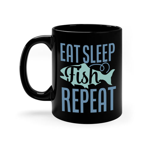 eat sleep fish repeat 222#- fishing-Mug / Coffee Cup