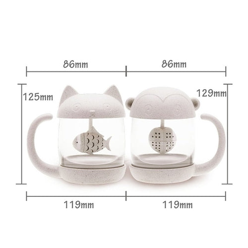Fish Tea Infuser Cat Mug